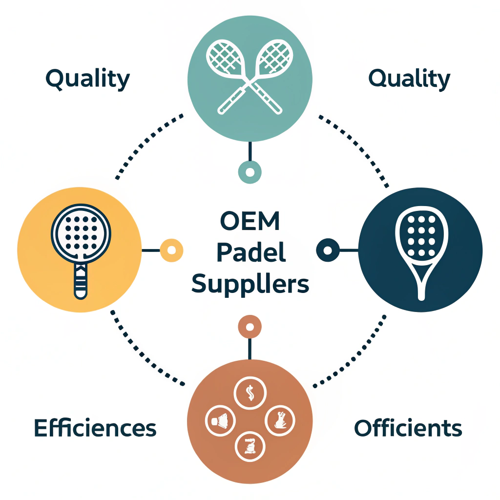 Simple flat design illustration showing abstract icons for supplier comparison