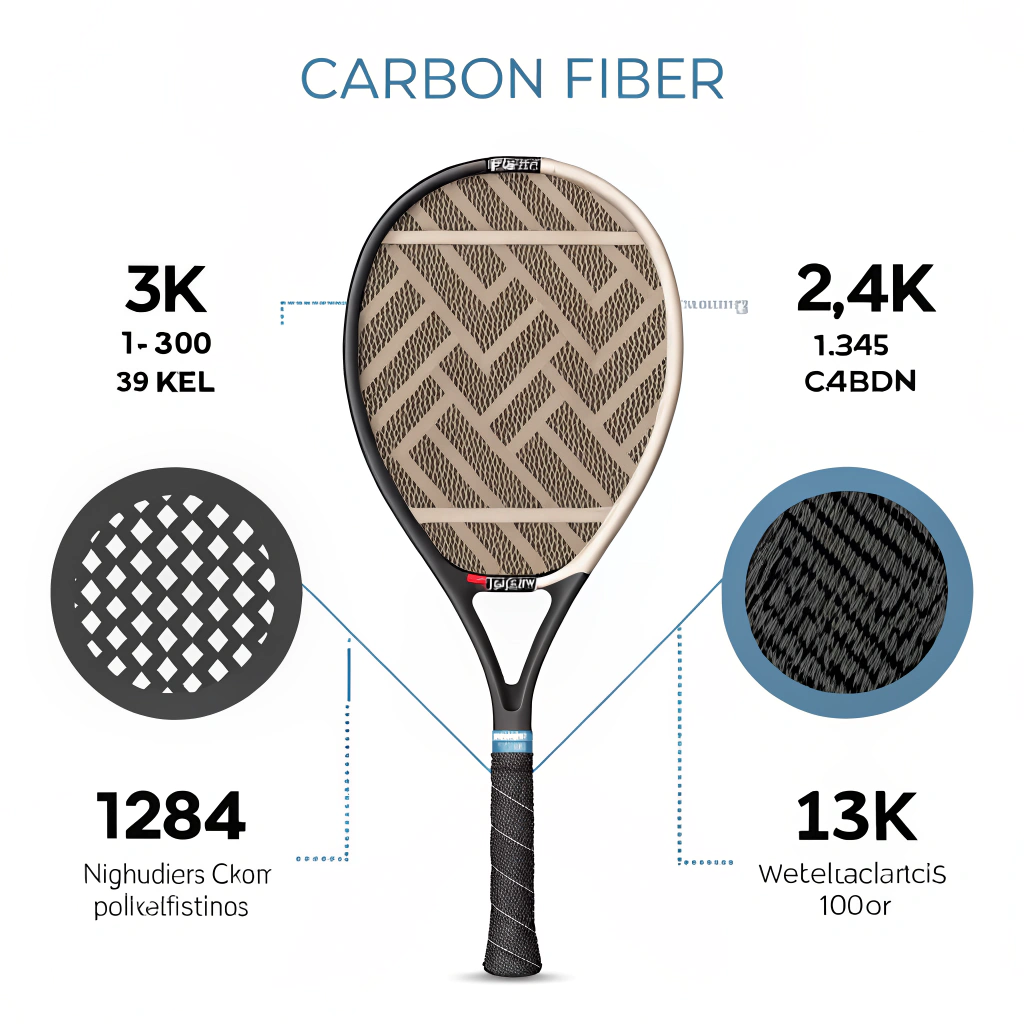 Minimalistic depiction of abstract carbon fiber textures and paddle design