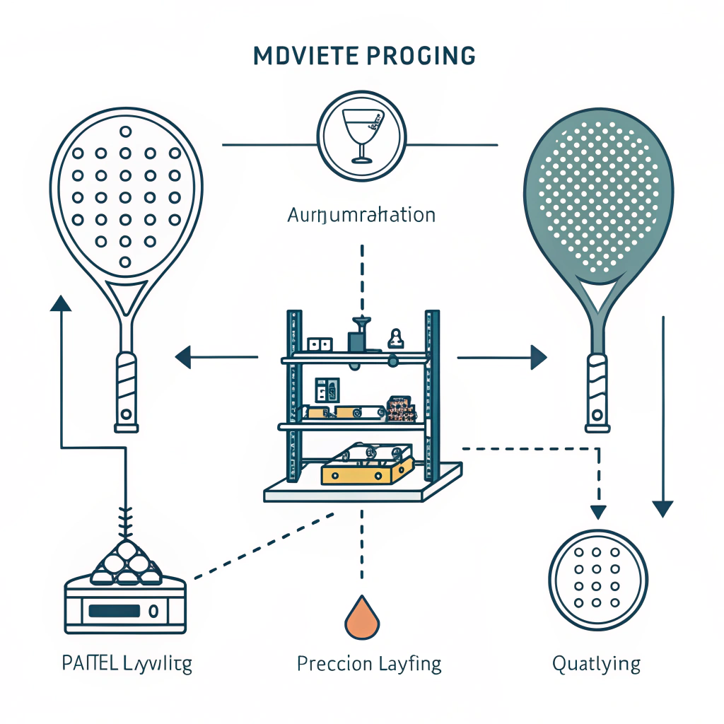 Minimalist flat design showing automated layering and precision molding