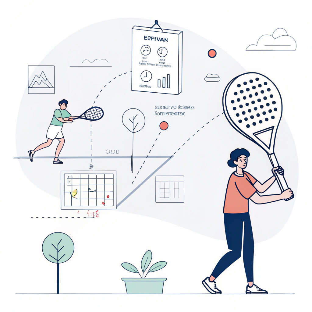 A minimalist depiction of the evolution from technical blueprints to a compelling padel racket narrative.
