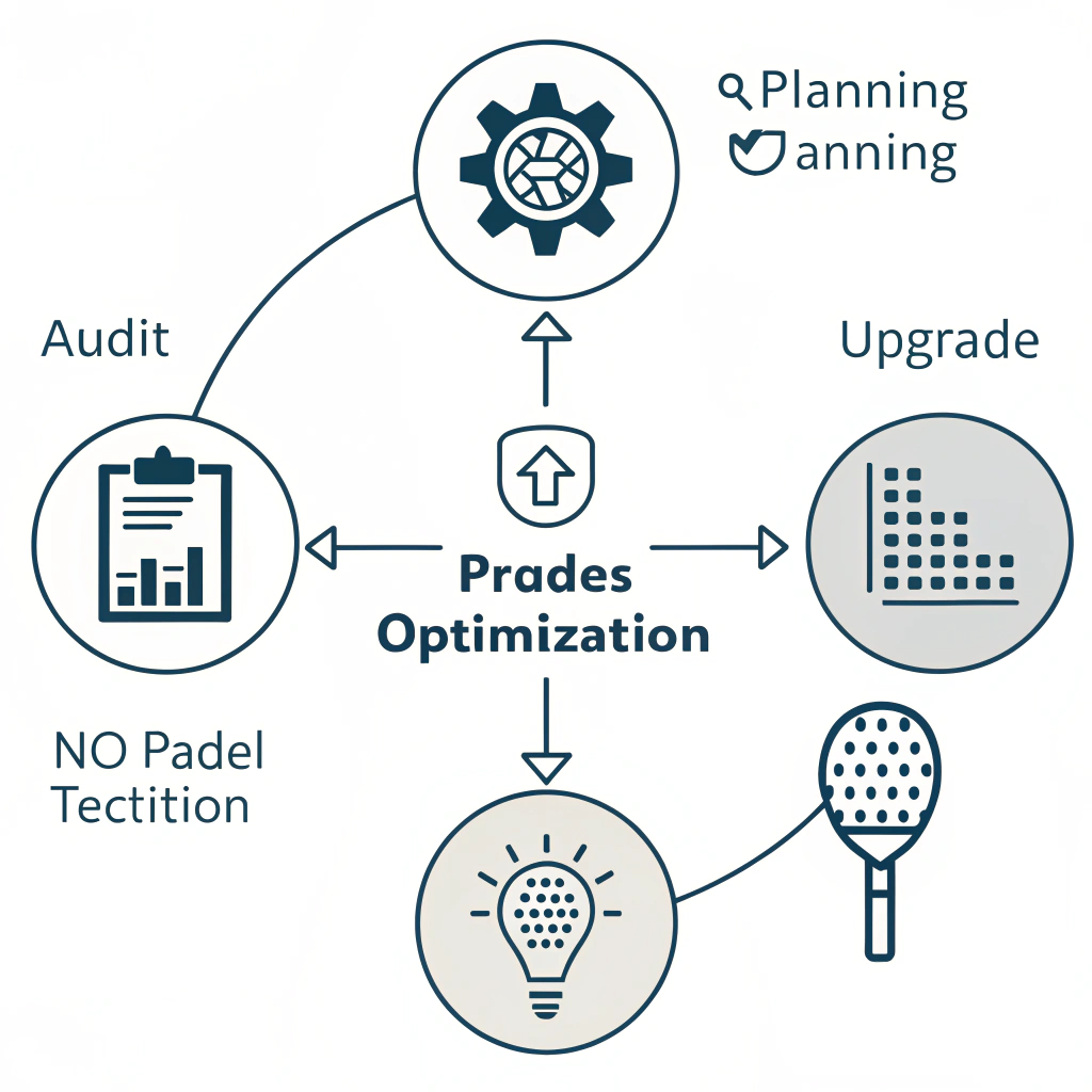 Minimalist 2D depiction of process optimization workflow in quality control
