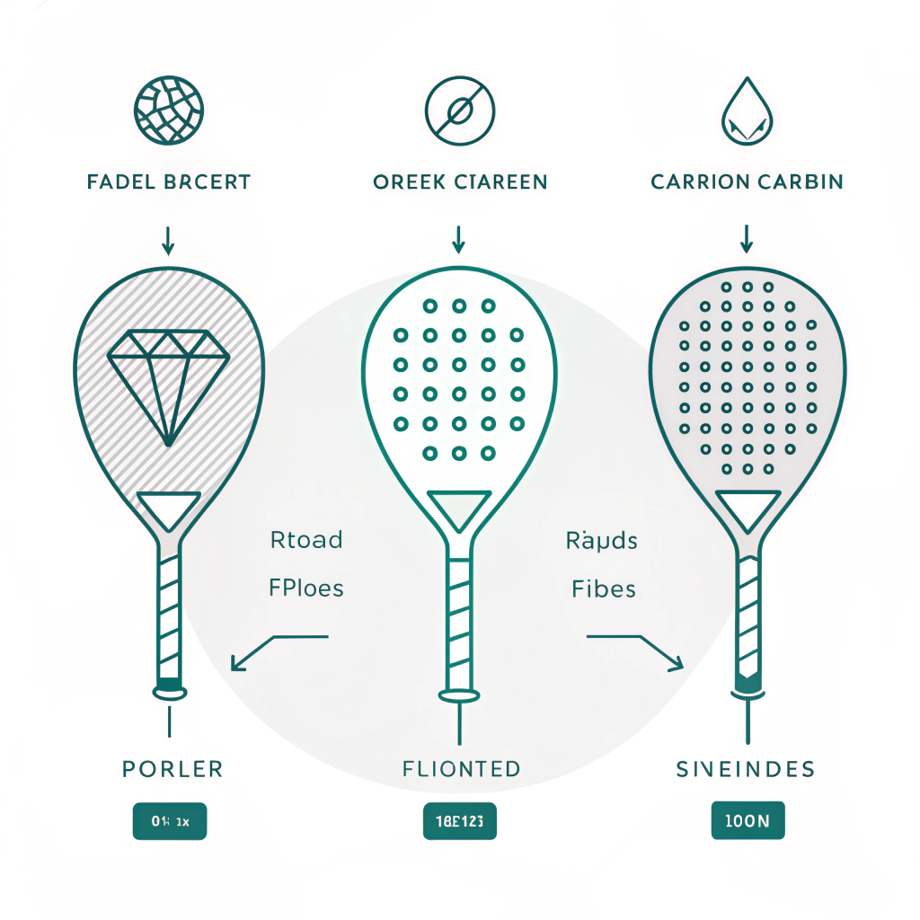Minimal flat illustration of padel racket ordering and customization scene