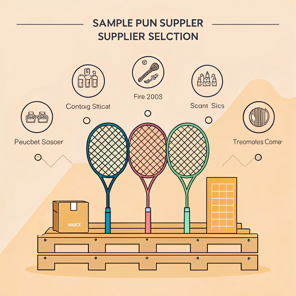 Small batch of prototype padel rackets ready for supplier approval