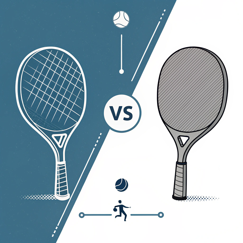Split illustration comparing smooth paddle straight shot and rough paddle producing strong spin