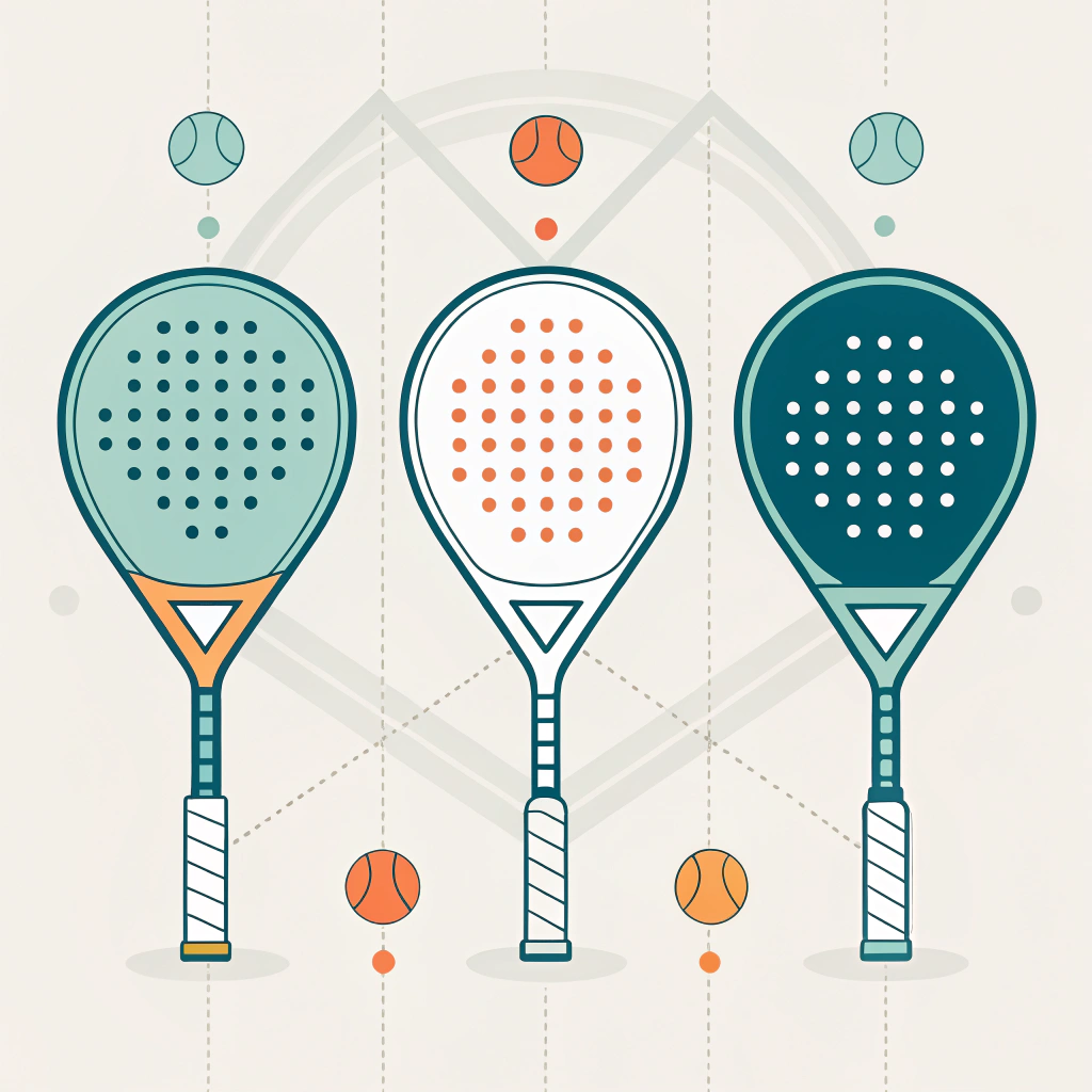 Three Types Padel Rackets Why the Shape of Your Padel Racket Matters for Your Game - NEX Padel