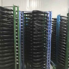 Professional paint room for padel racket surface finishing